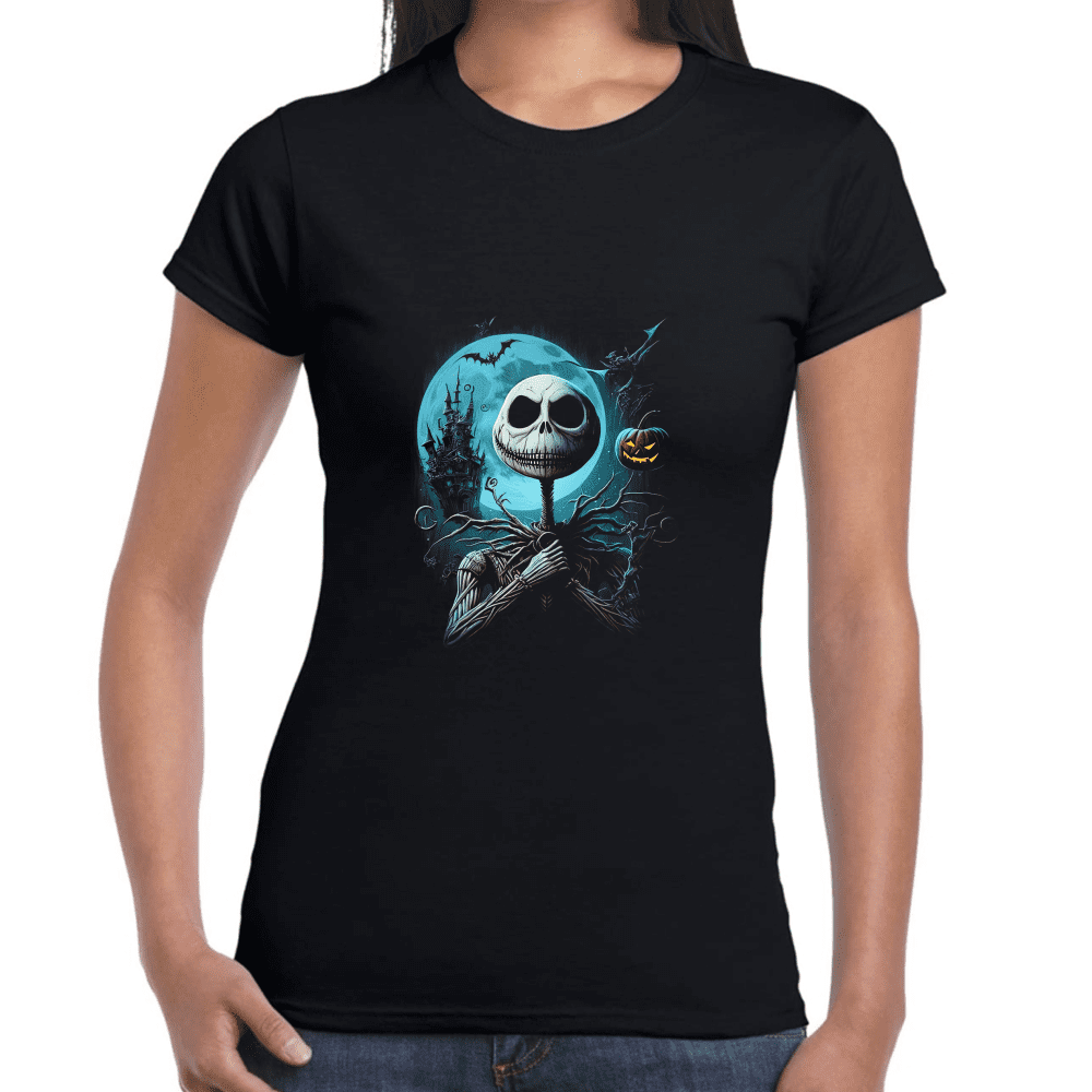 Playera Jack Skellington El Extraño Mundo de Jack Algodón Premium #1074 Imagen secundaria del producto