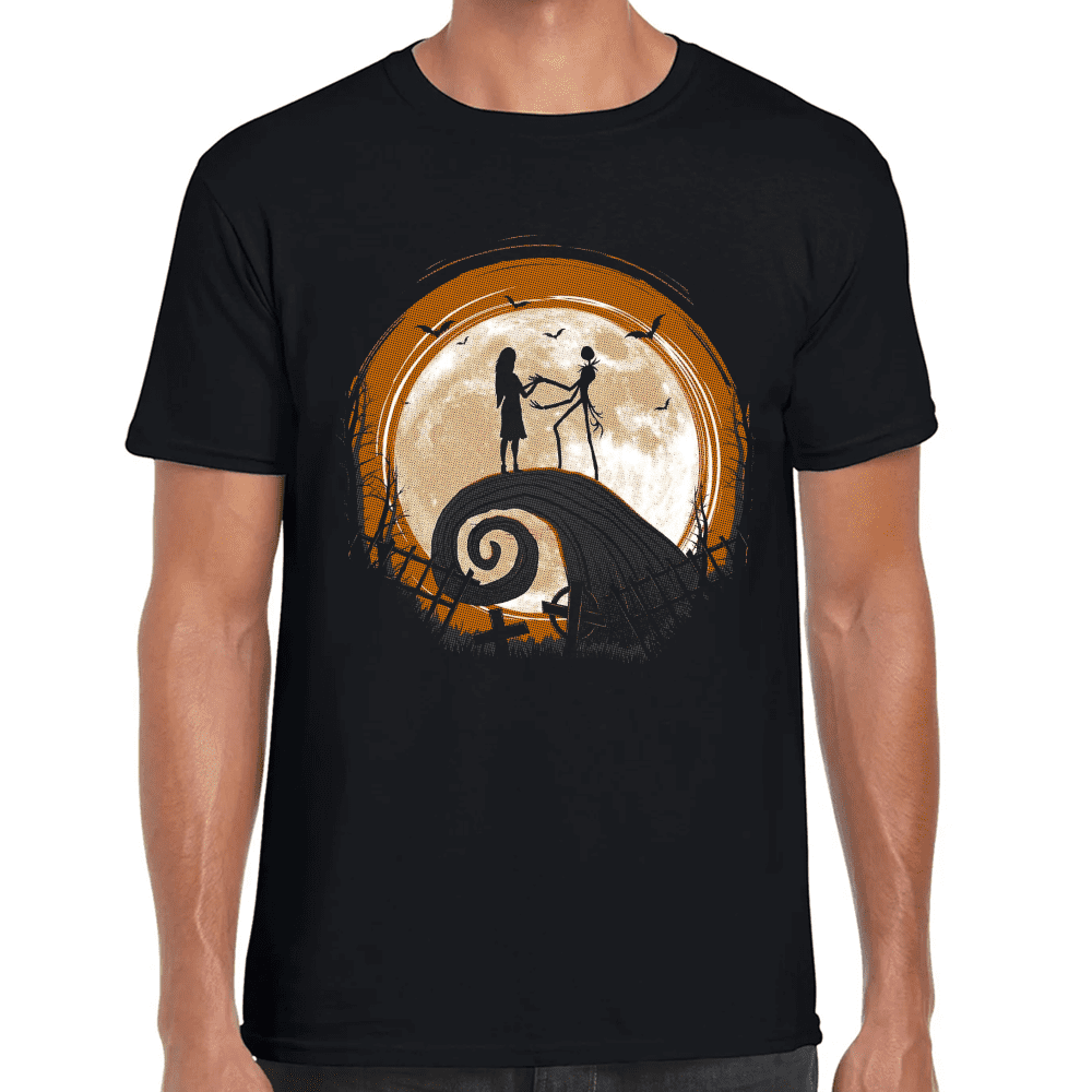 Playera Jack Skellington y Sally El Extraño Mundo de Jack Algodón Premium #1077