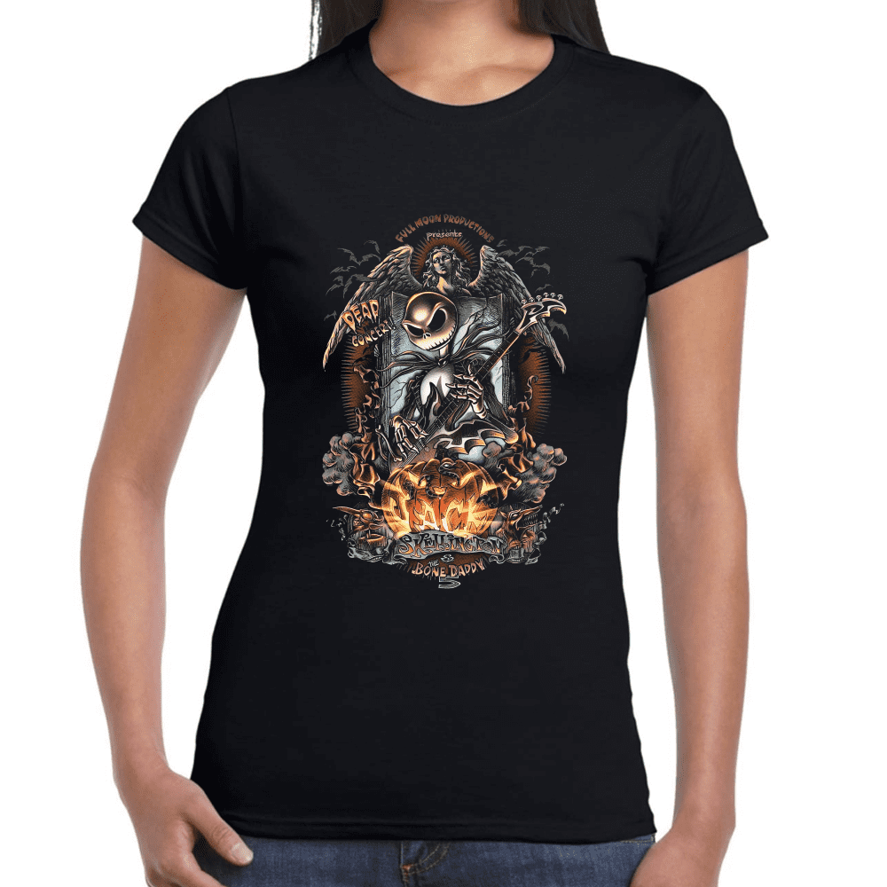 Playera Jack Skellington El Extraño Mundo de Jack Algodón Premium #1083 Imagen secundaria del producto