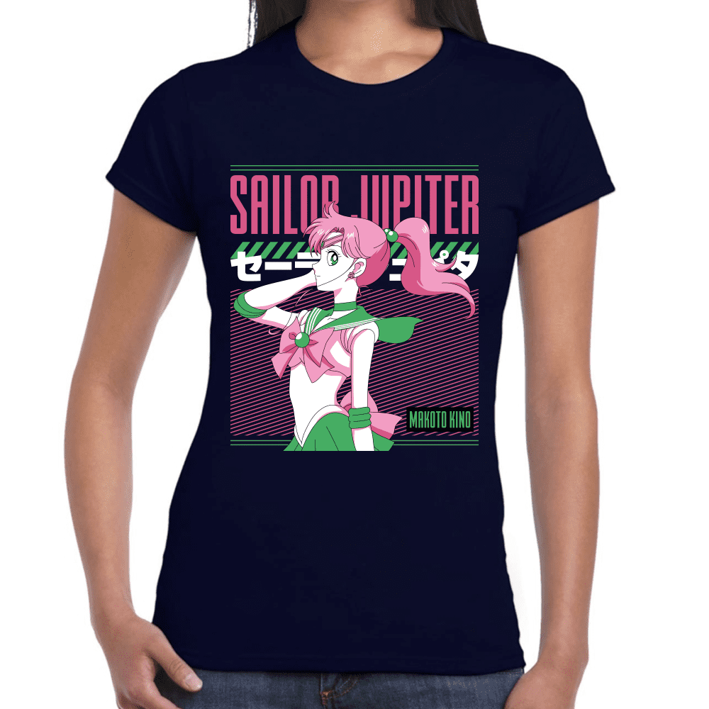 Playera Sailor Jupiter Sailor Moon Algodón Premium #1090