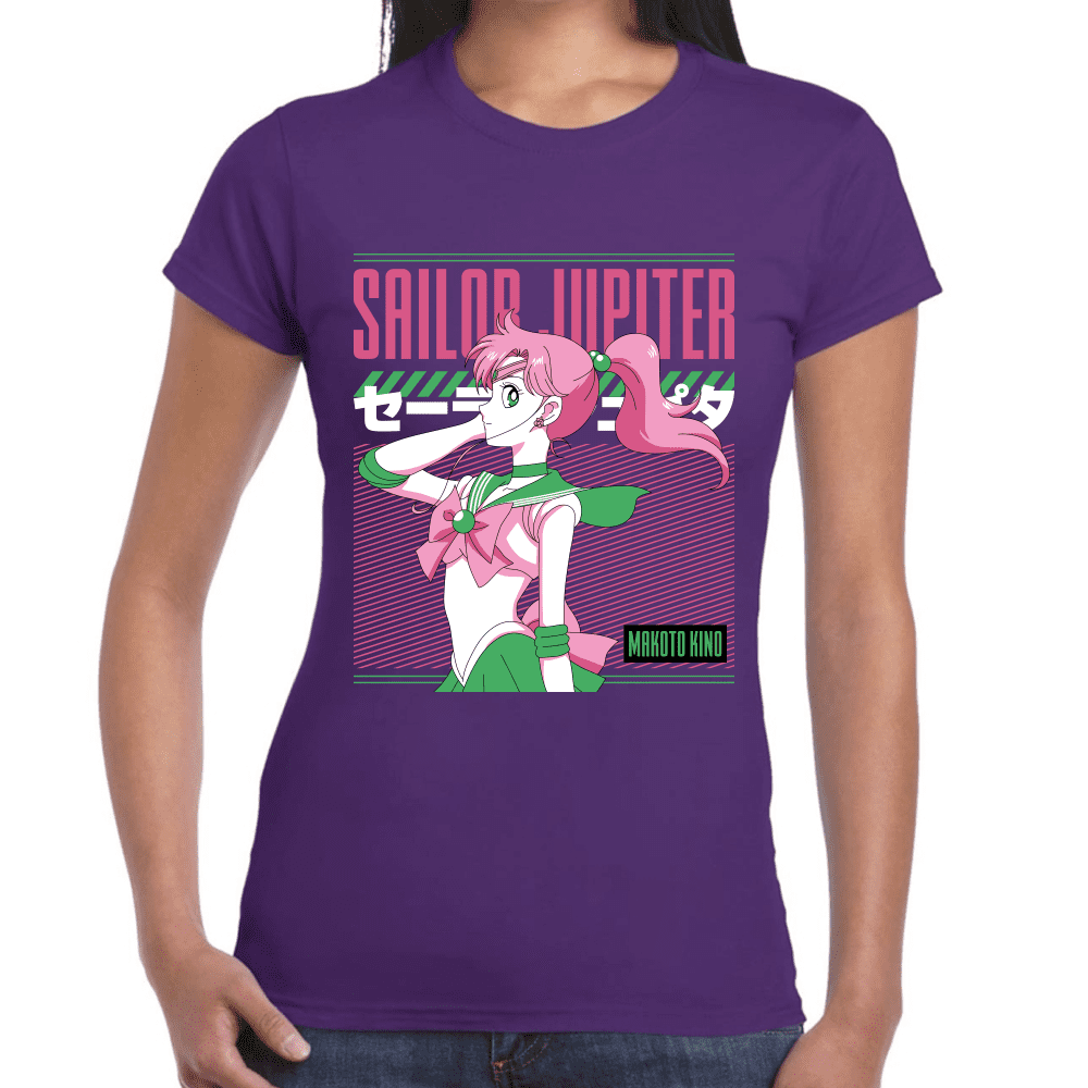 Playera Sailor Jupiter Sailor Moon Algodón Premium #1090