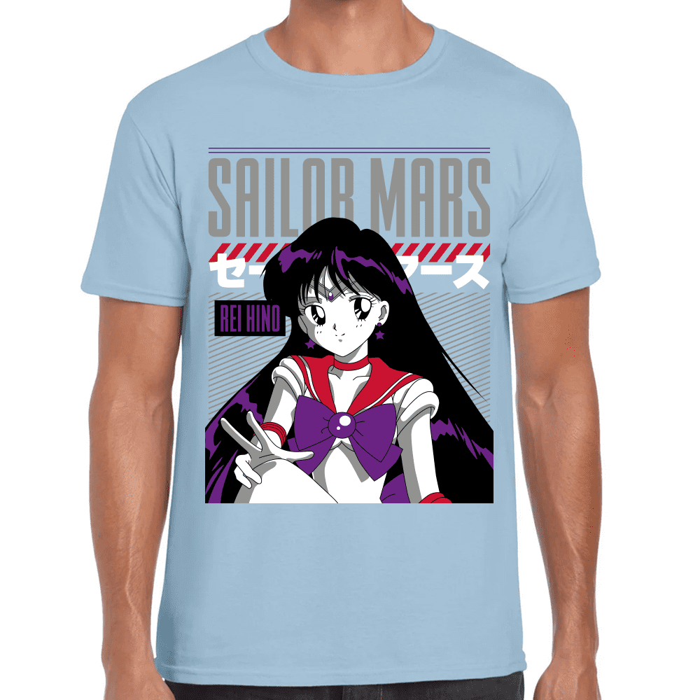 Playera Sailor Mars Sailor Moon Algodón Premium #1091