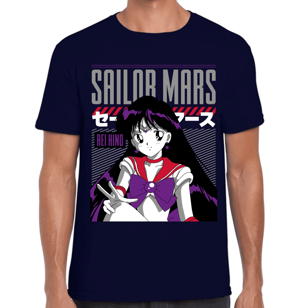 Playera Sailor Mars Sailor Moon Algodón Premium #1091