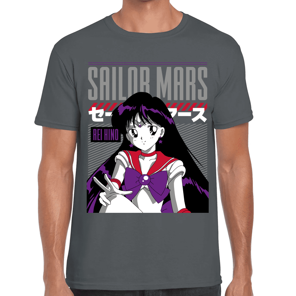 Playera Sailor Mars Sailor Moon Algodón Premium #1091
