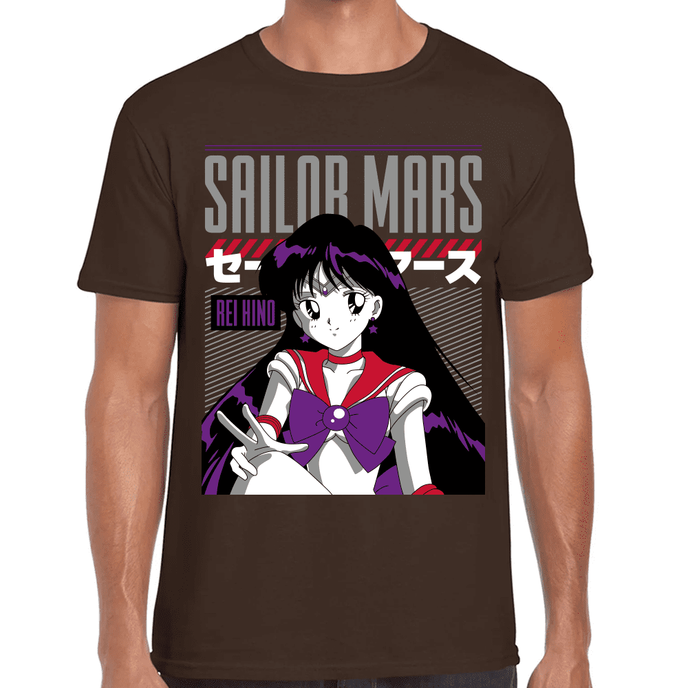 Playera Sailor Mars Sailor Moon Algodón Premium #1091