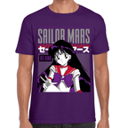 Playera Sailor Mars Sailor Moon Algodón Premium #1091