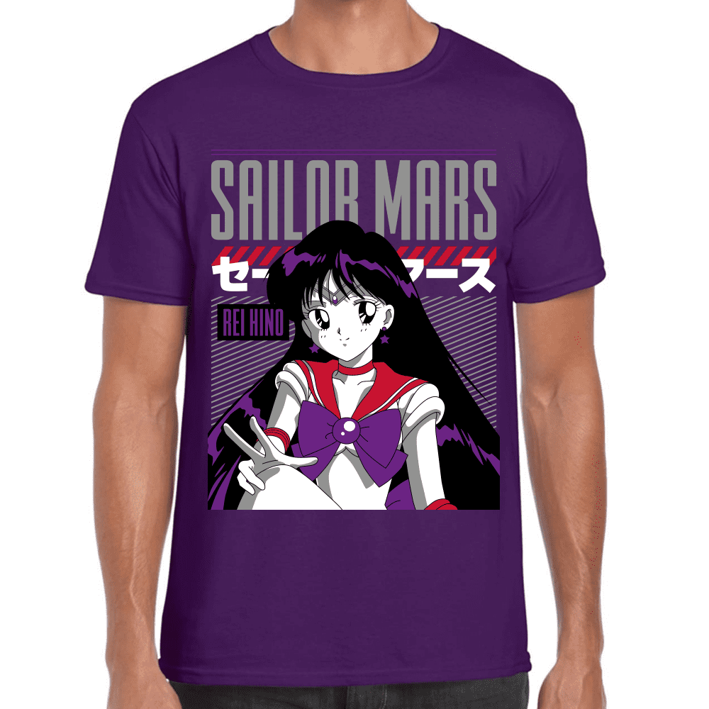 Playera Sailor Mars Sailor Moon Algodón Premium #1091