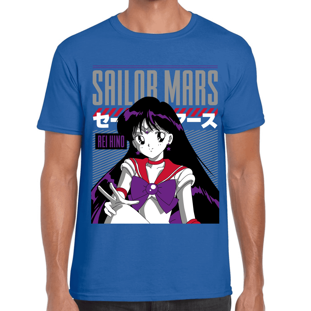 Playera Sailor Mars Sailor Moon Algodón Premium #1091