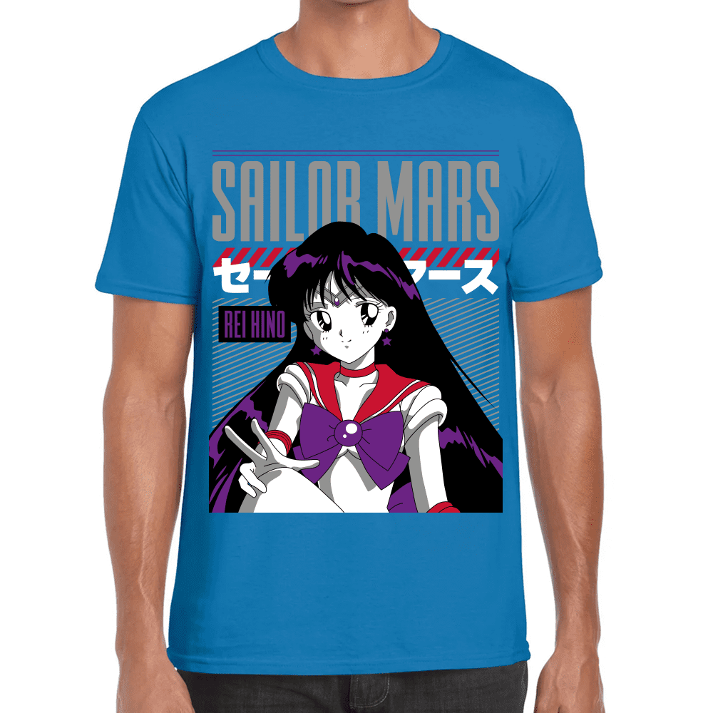 Playera Sailor Mars Sailor Moon Algodón Premium #1091