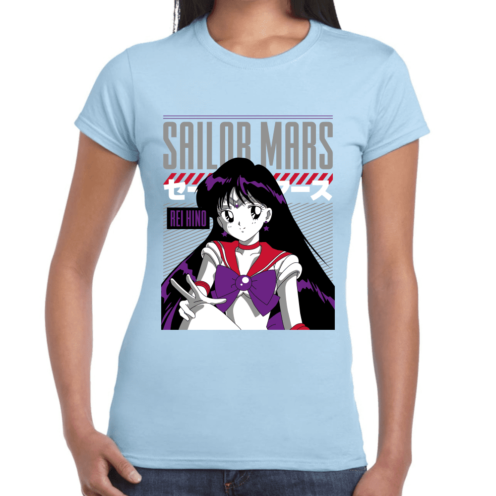 Playera Sailor Mars Sailor Moon Algodón Premium #1091