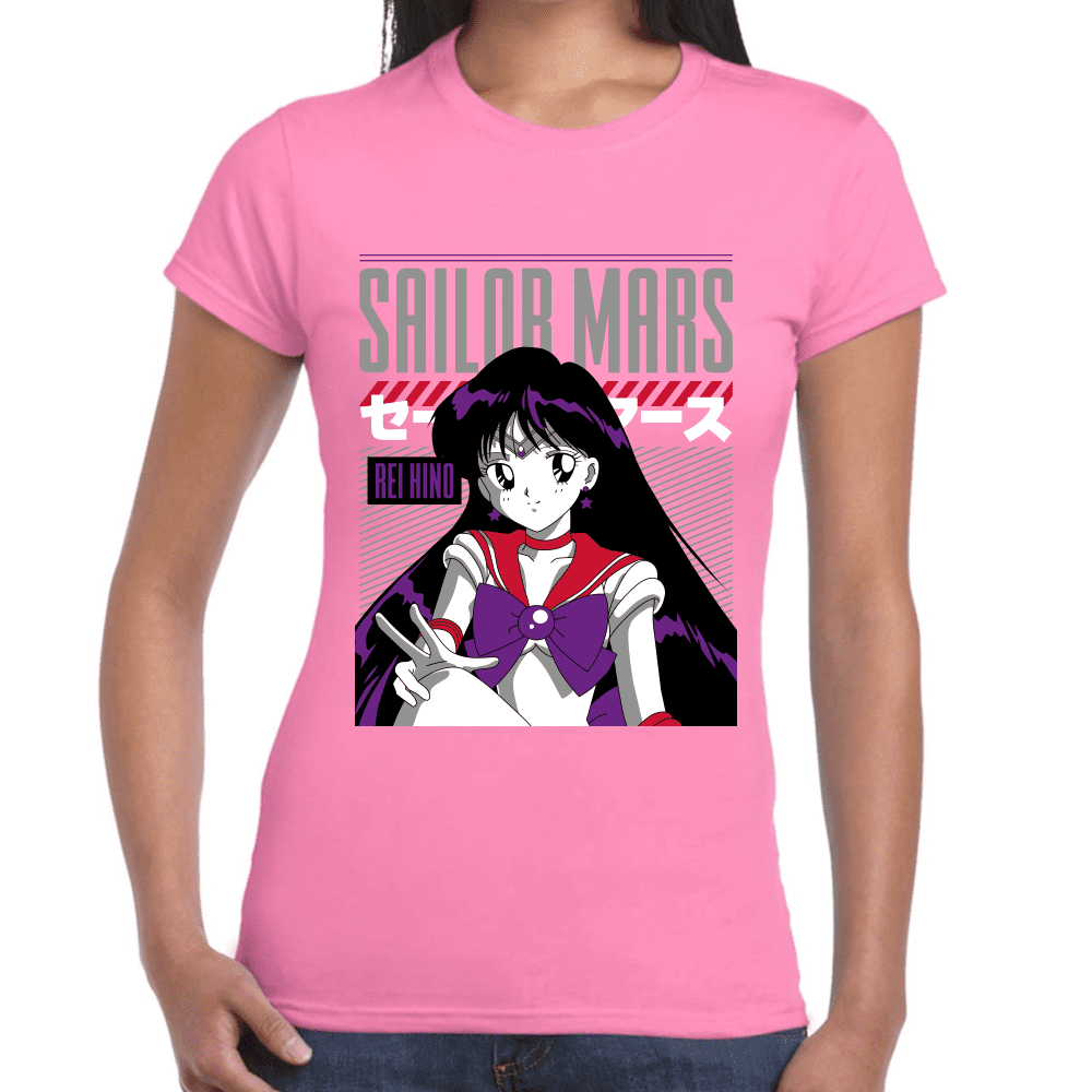 Playera Sailor Mars Sailor Moon Algodón Premium #1091