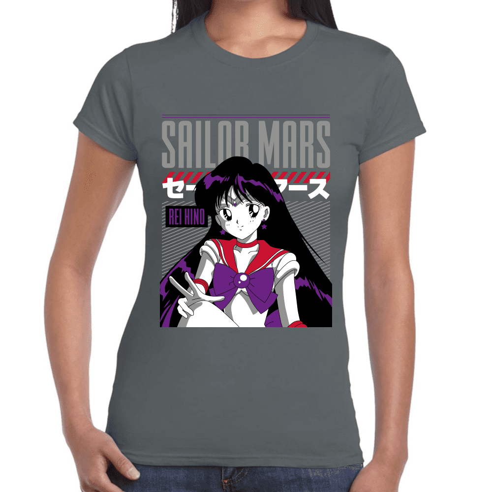 Playera Sailor Mars Sailor Moon Algodón Premium #1091