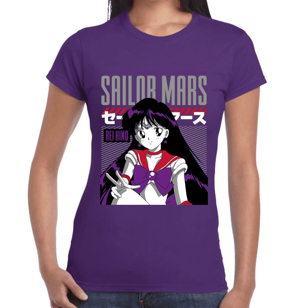 Playera Sailor Mars Sailor Moon Algodón Premium #1091