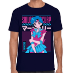 Playera Sailor Mercury Sailor Moon Algodón Premium #1092