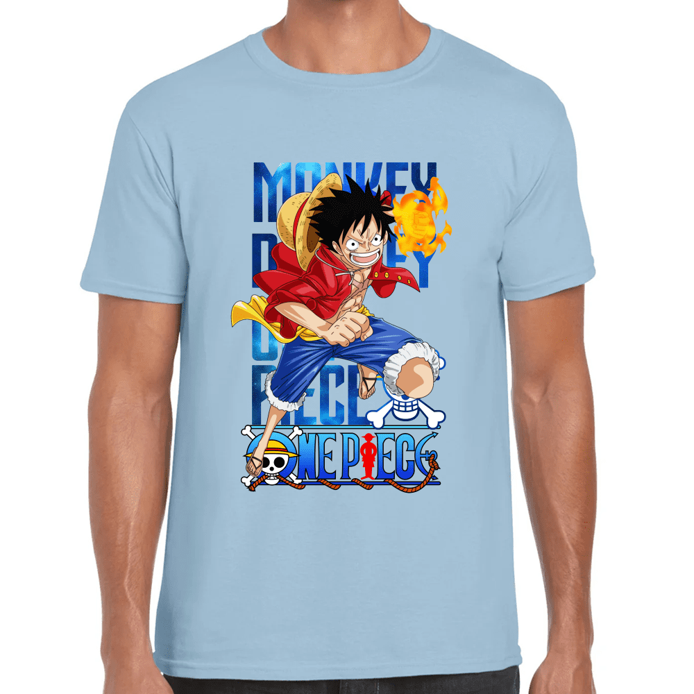 Playera Luffy One Piece Algodón Premium #1096