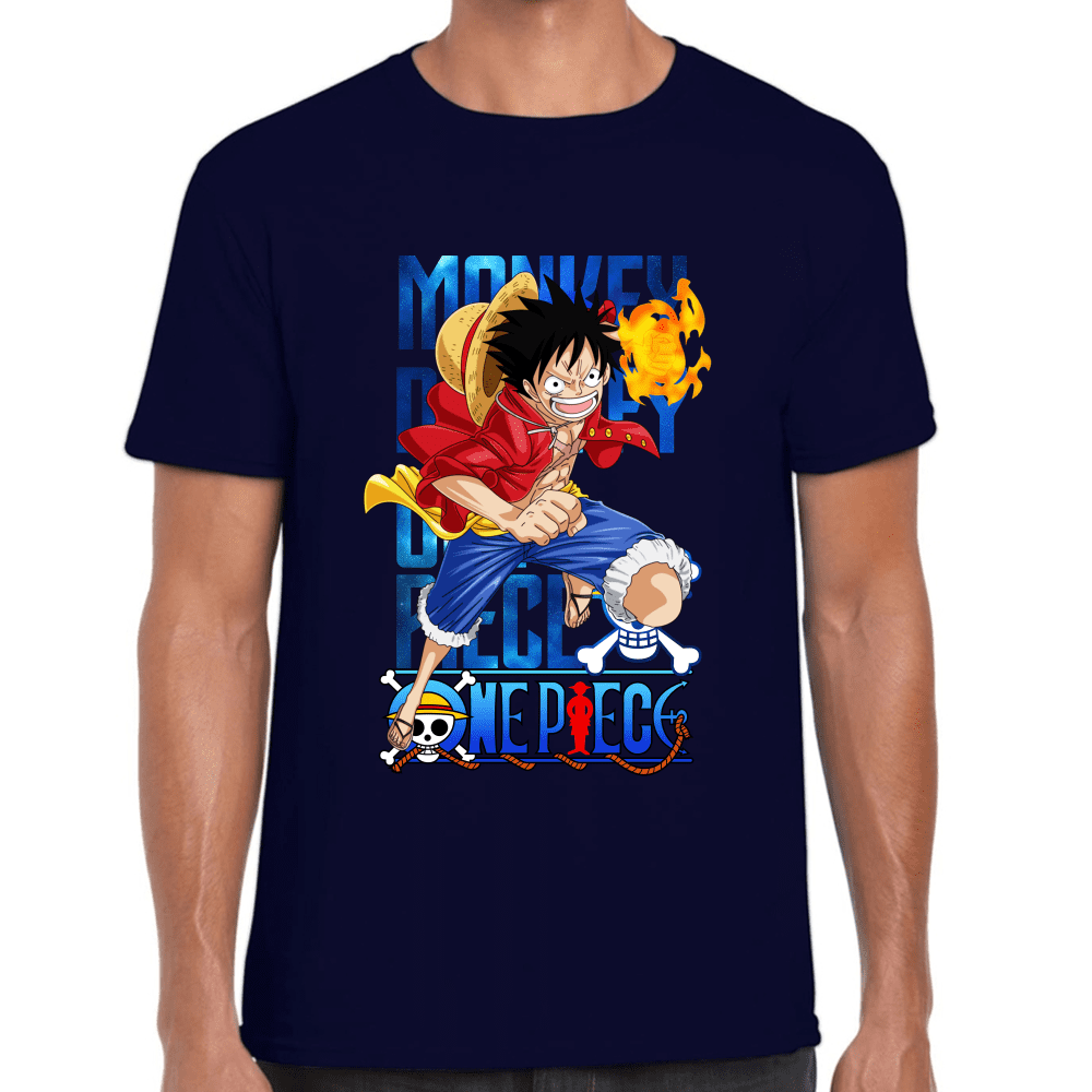 Playera Luffy One Piece Algodón Premium #1096