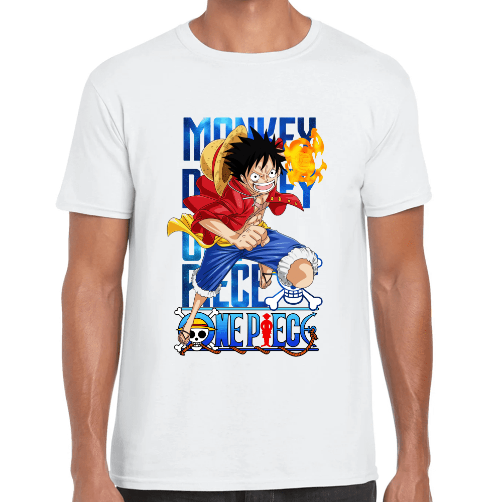 Playera Luffy One Piece Algodón Premium #1096