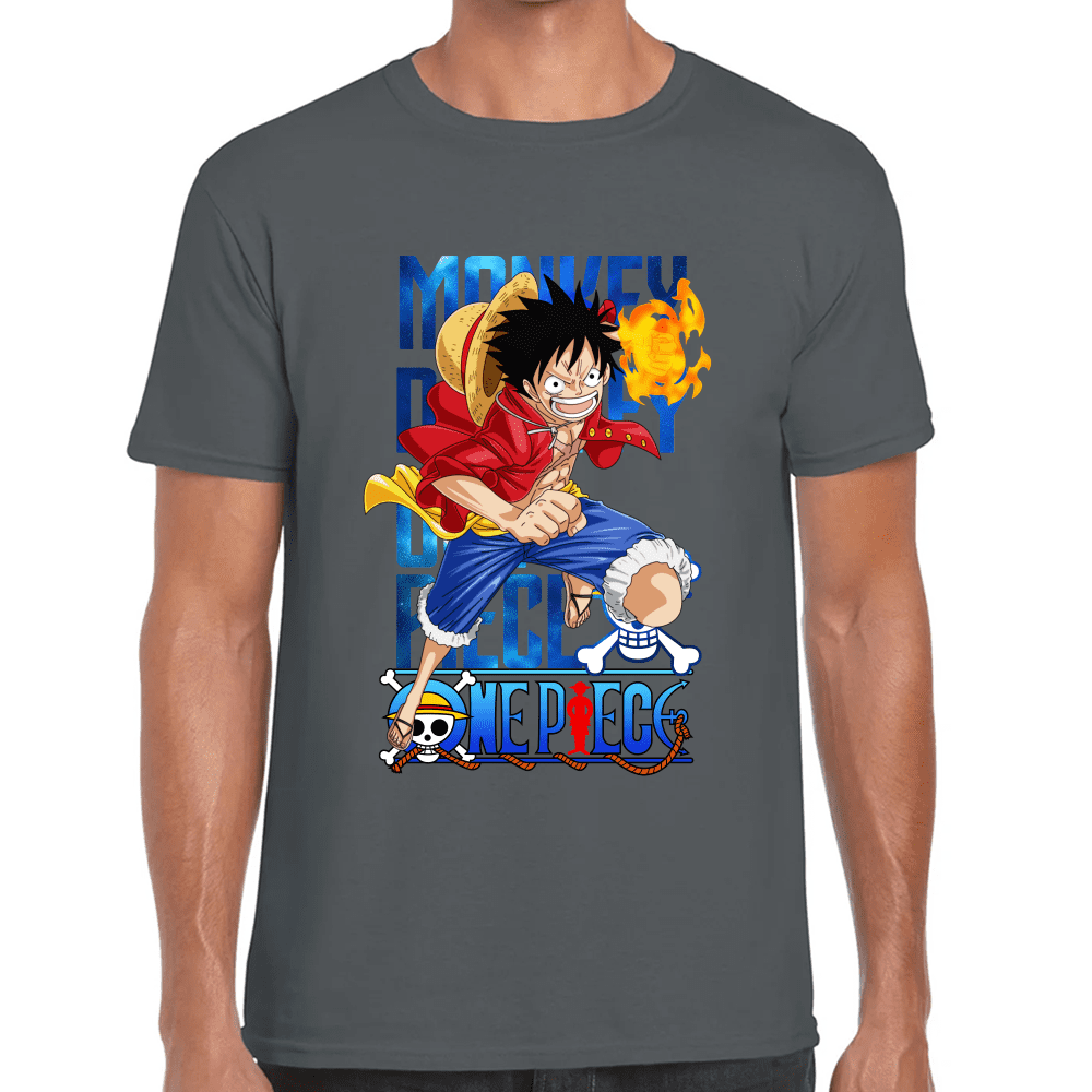 Playera Luffy One Piece Algodón Premium #1096