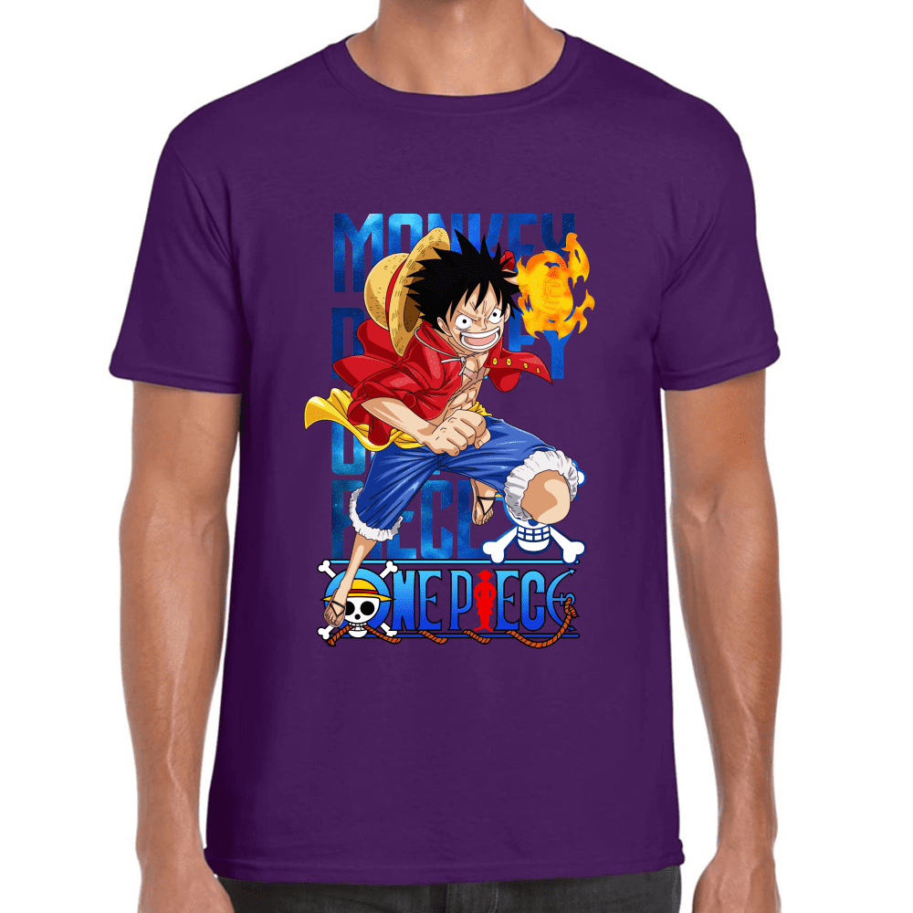 Playera Luffy One Piece Algodón Premium #1096