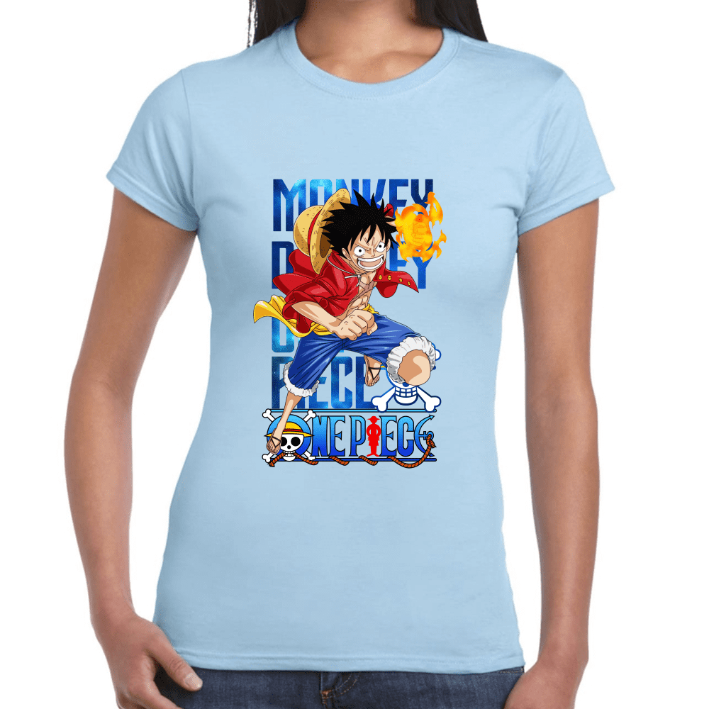 Playera Luffy One Piece Algodón Premium #1096
