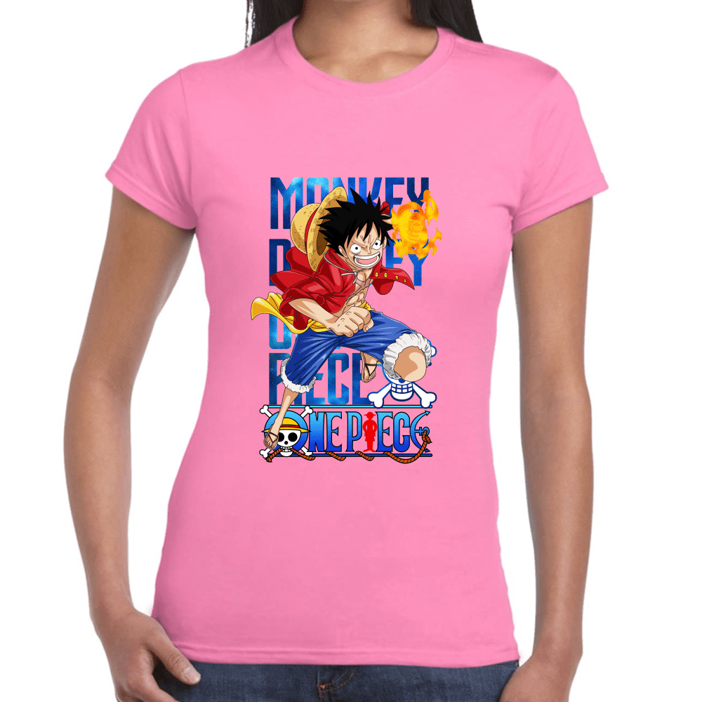 Playera Luffy One Piece Algodón Premium #1096