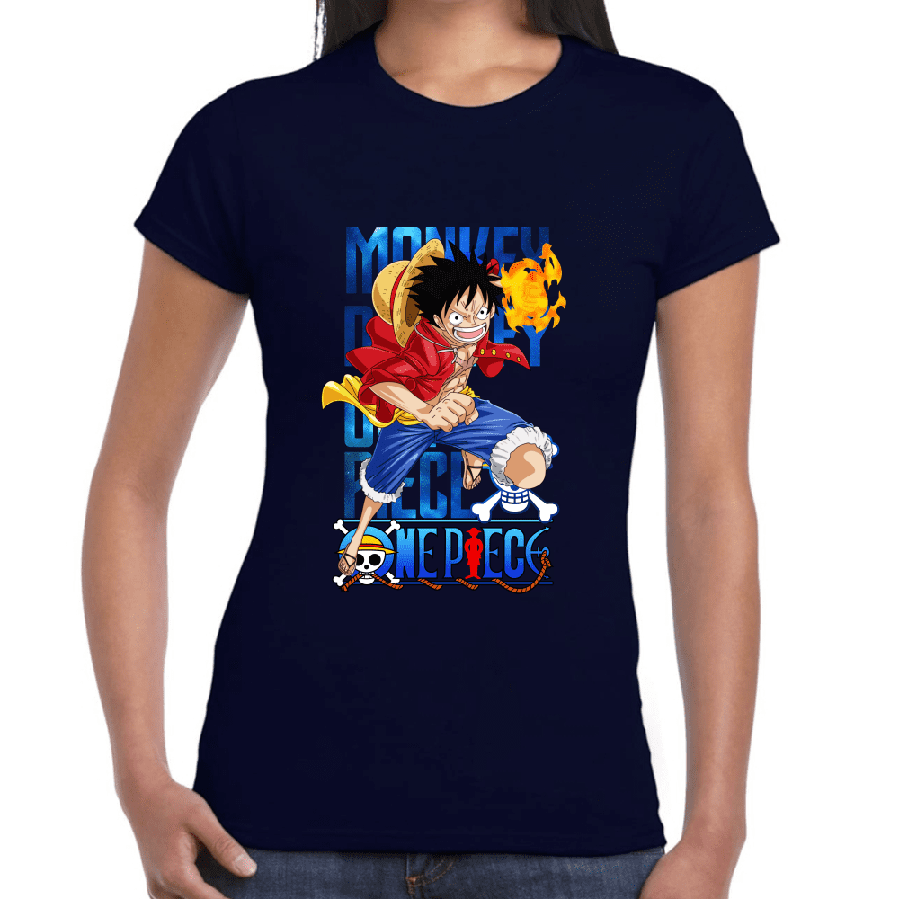 Playera Luffy One Piece Algodón Premium #1096 Imagen secundaria del producto