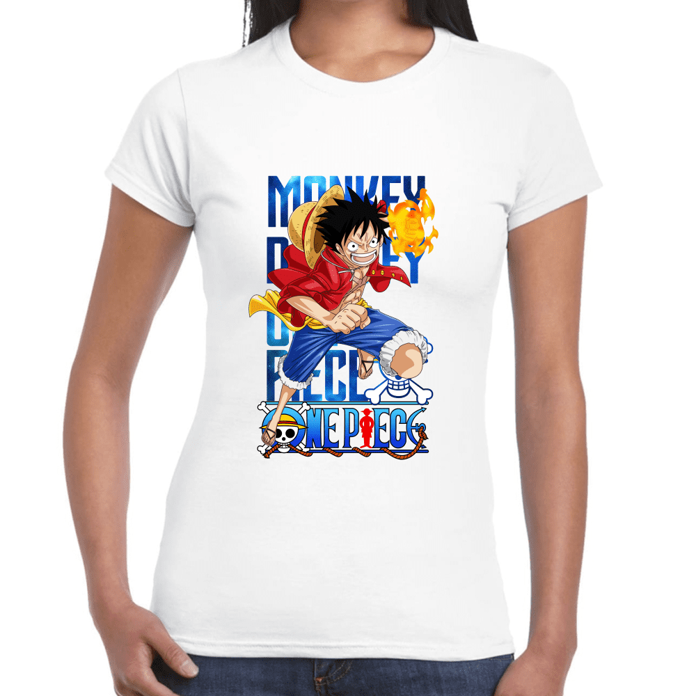 Playera Luffy One Piece Algodón Premium #1096