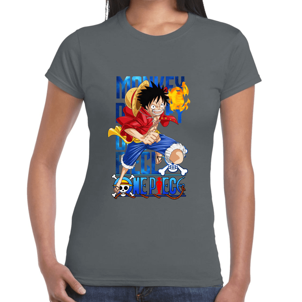 Playera Luffy One Piece Algodón Premium #1096