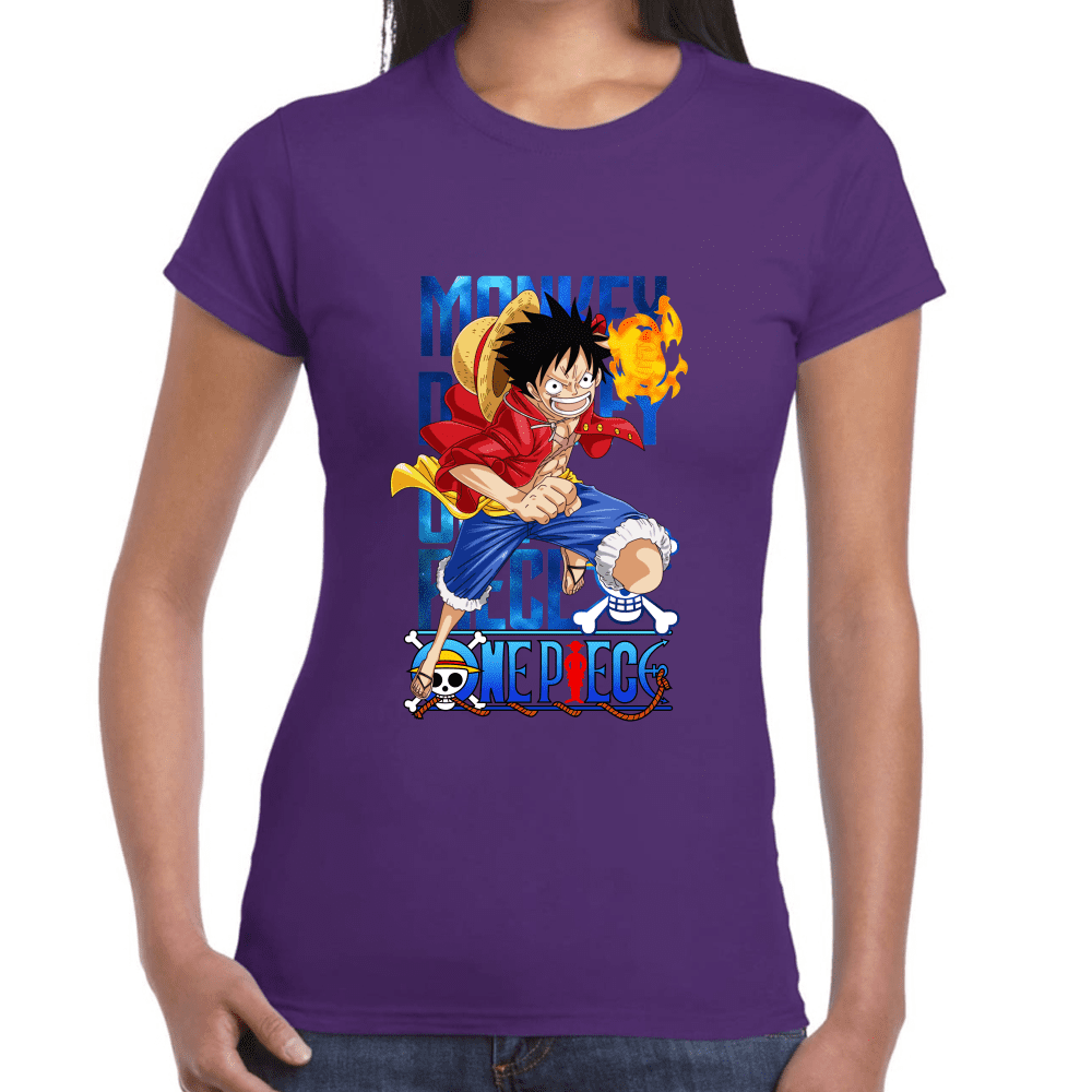 Playera Luffy One Piece Algodón Premium #1096