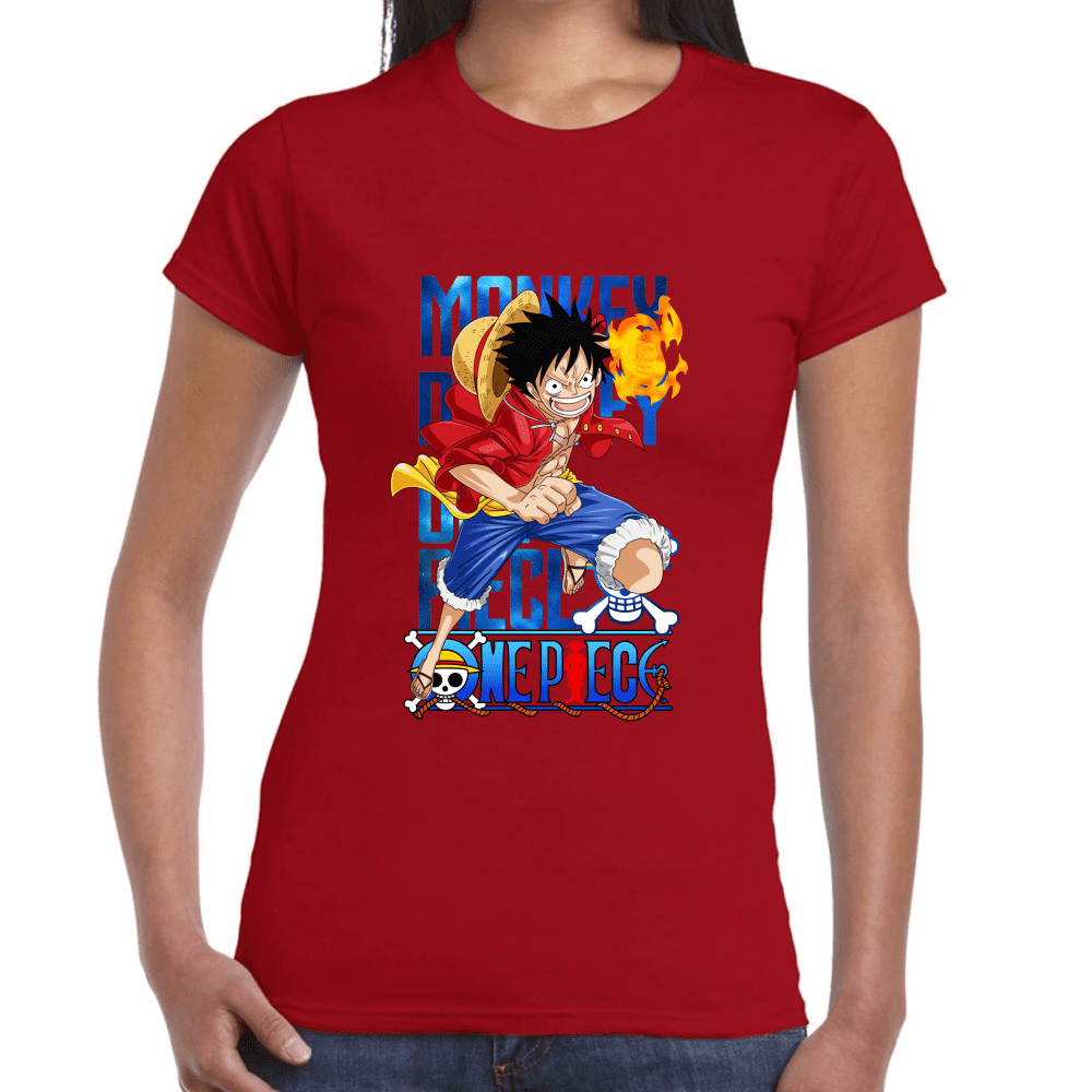 Playera Luffy One Piece Algodón Premium #1096