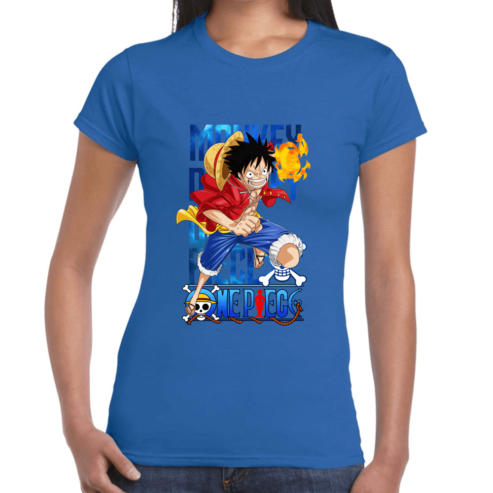 Playera Luffy One Piece Algodón Premium #1096