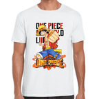 Playera Luffy One Piece Algodón Premium #1101