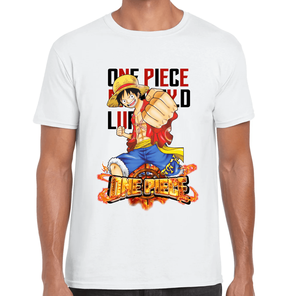 Playera Luffy One Piece Algodón Premium #1101