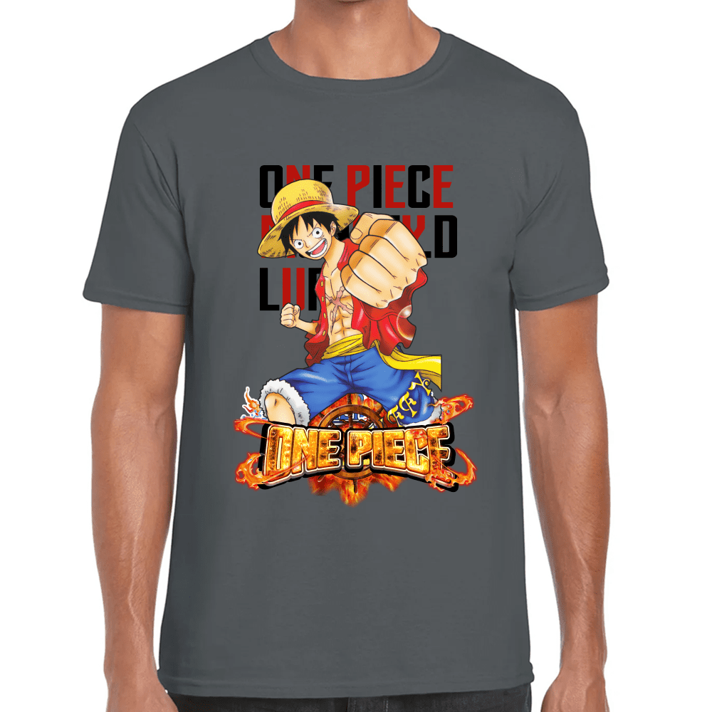 Playera Luffy One Piece Algodón Premium #1101