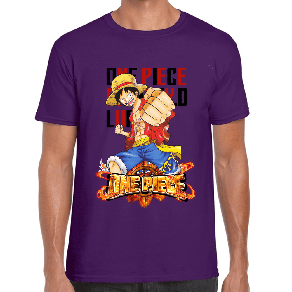 Playera Luffy One Piece Algodón Premium #1101