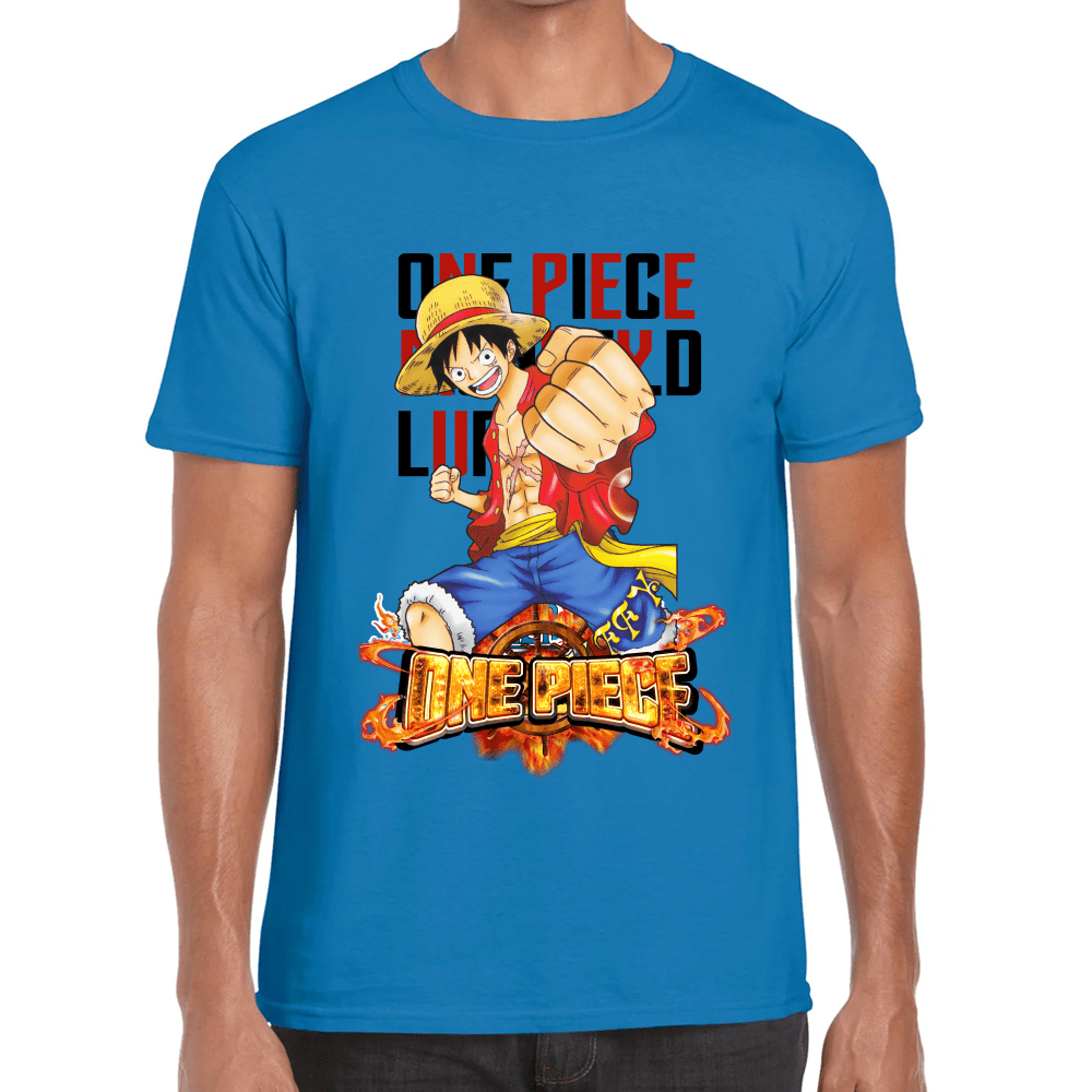 Playera Luffy One Piece Algodón Premium #1097