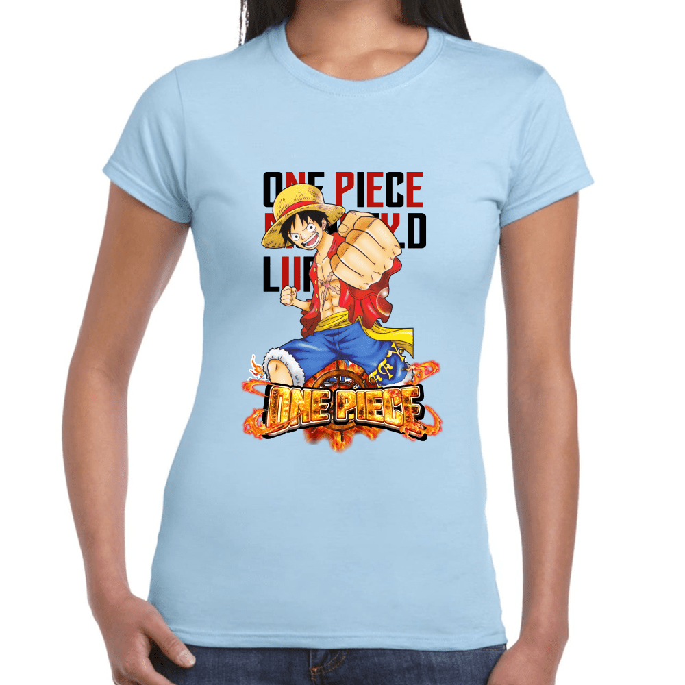 Playera Luffy One Piece Algodón Premium #1101