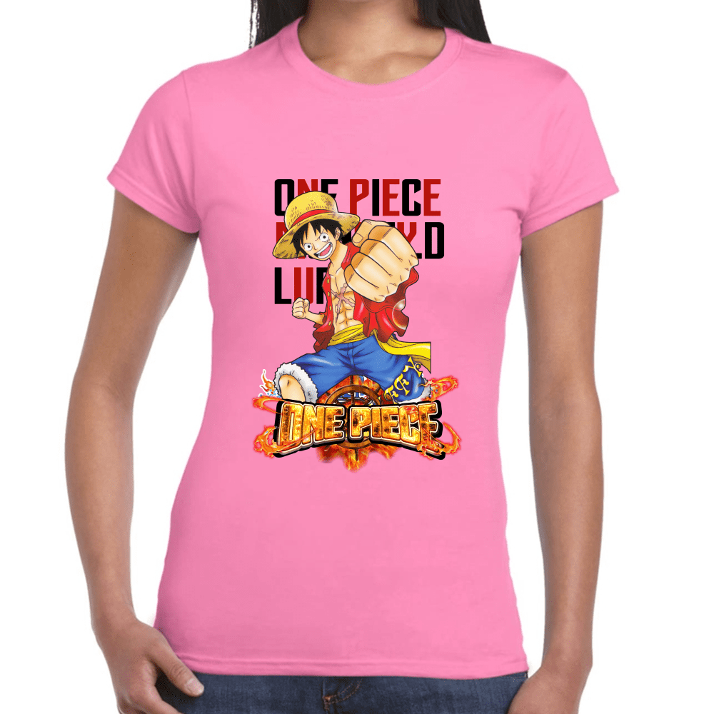 Playera Luffy One Piece Algodón Premium #1101