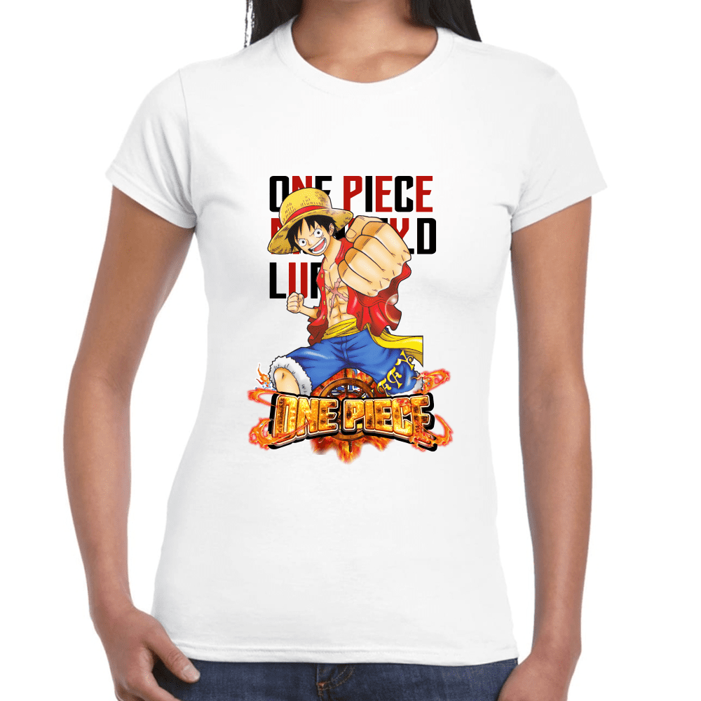 Playera Luffy One Piece Algodón Premium #1097