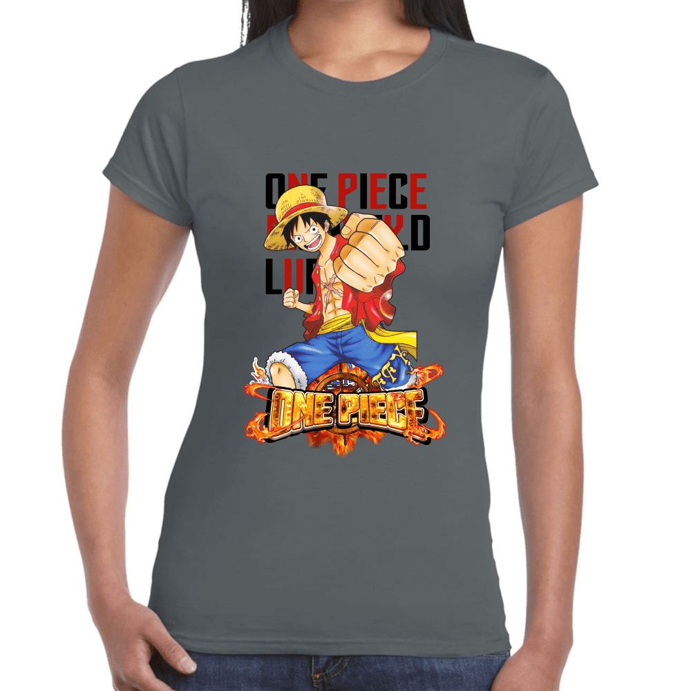 Playera Luffy One Piece Algodón Premium #1097