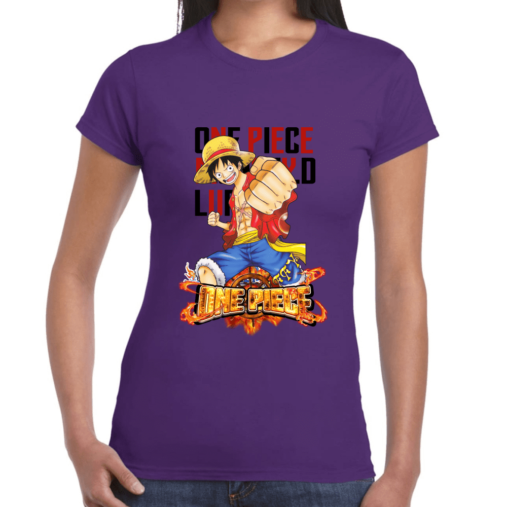 Playera Luffy One Piece Algodón Premium #1097