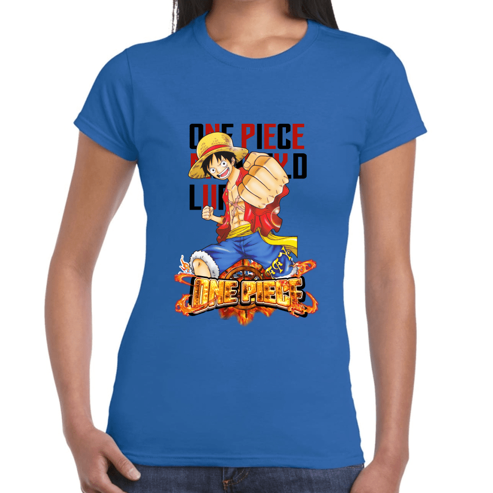 Playera Luffy One Piece Algodón Premium #1097