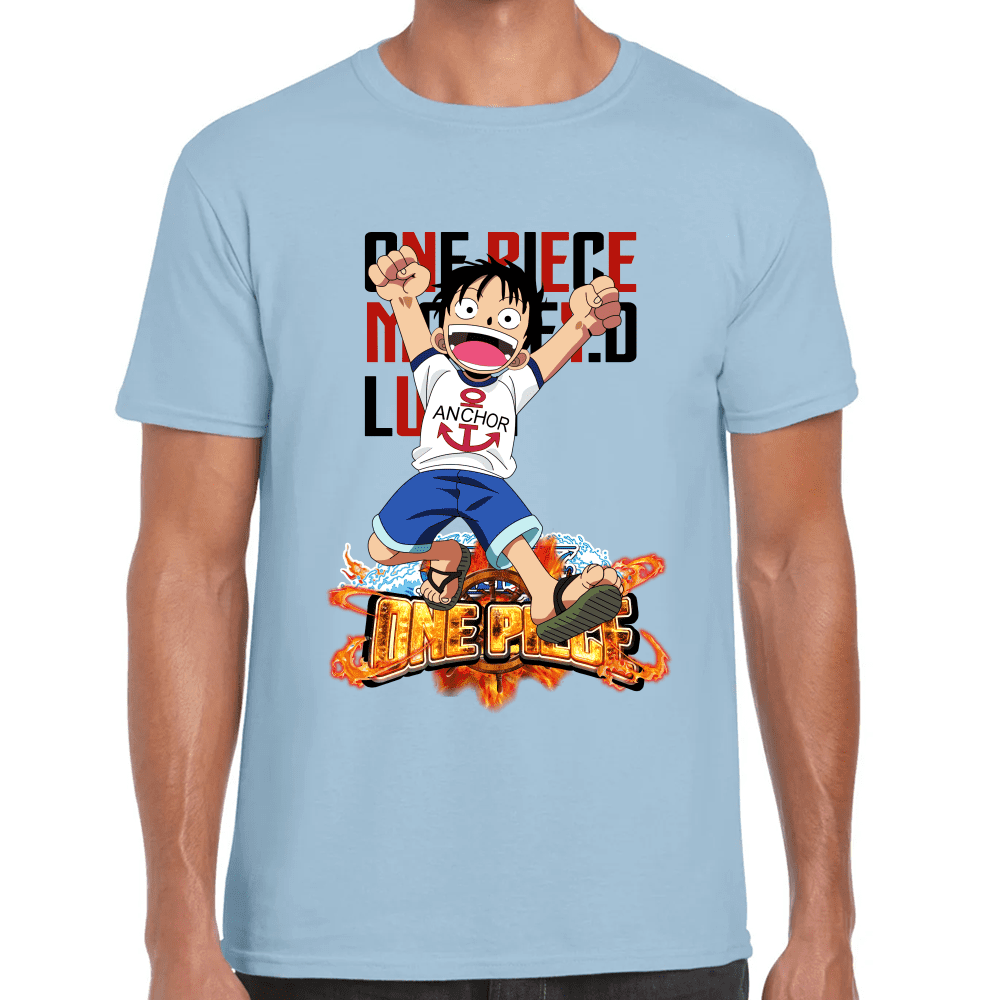 Playera Luffy One Piece Algodón Premium #1098