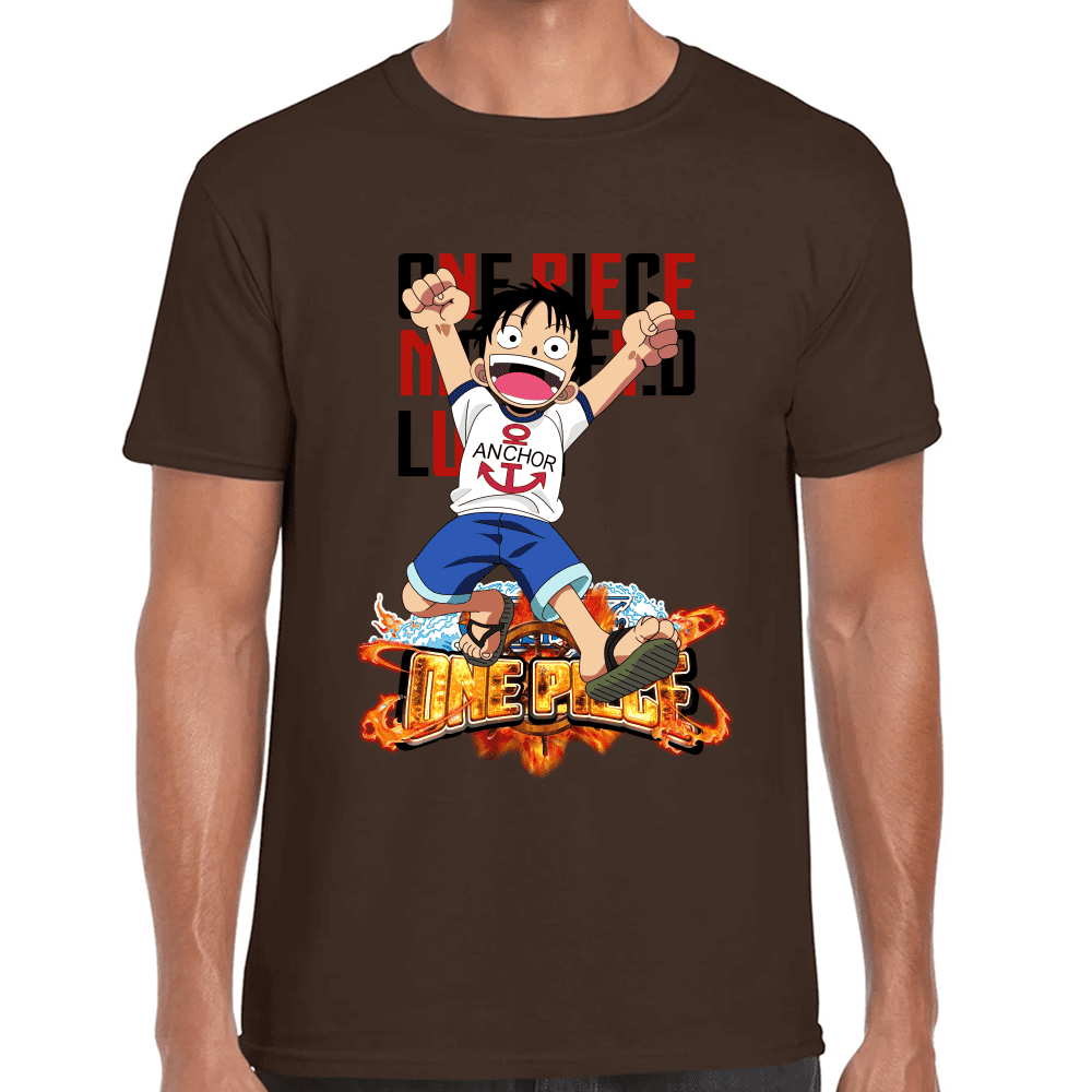 Playera Luffy One Piece Algodón Premium #1098
