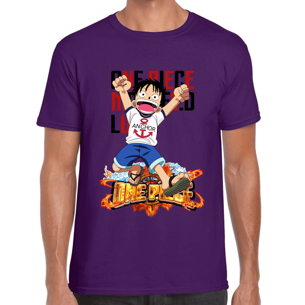 Playera Luffy One Piece Algodón Premium #1098
