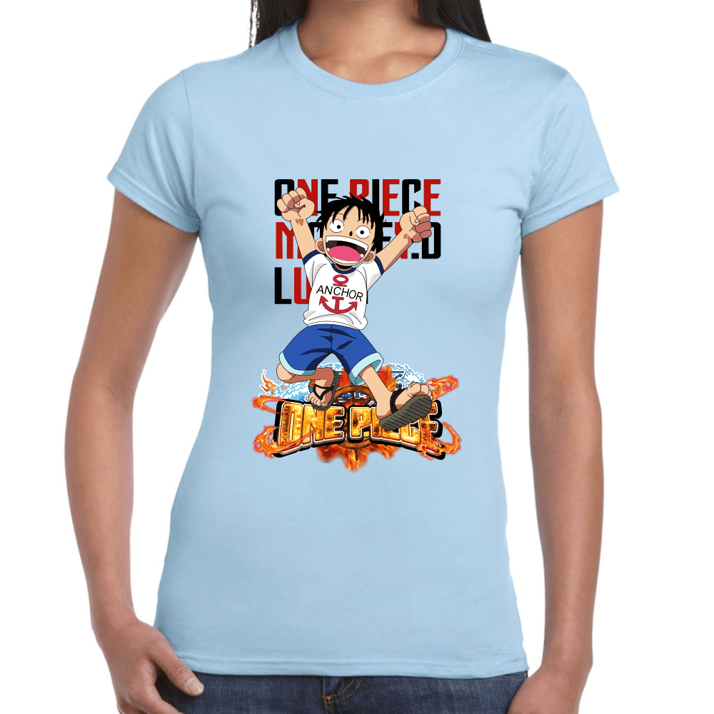 Playera Luffy One Piece Algodón Premium #1098