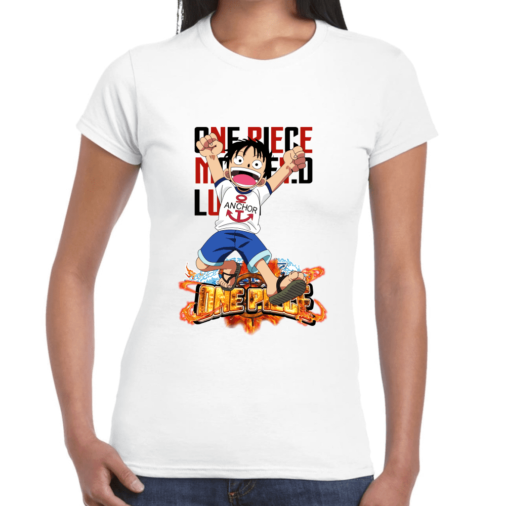 Playera Luffy One Piece Algodón Premium #1098 Imagen secundaria del producto