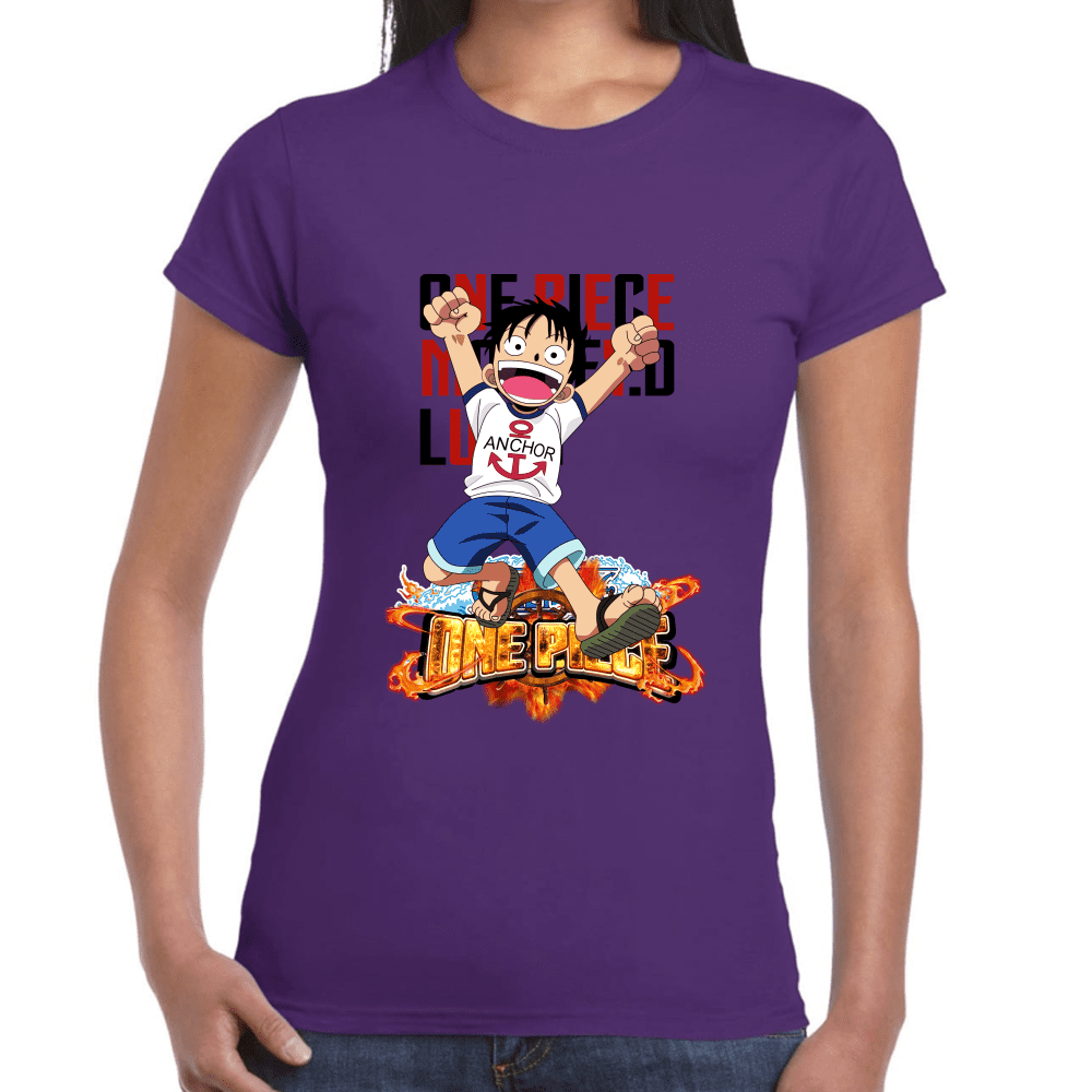 Playera Luffy One Piece Algodón Premium #1098