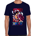 Playera Luffy One Piece Algodón Premium #1099