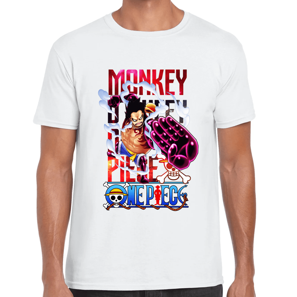 Playera Luffy One Piece Algodón Premium #1099